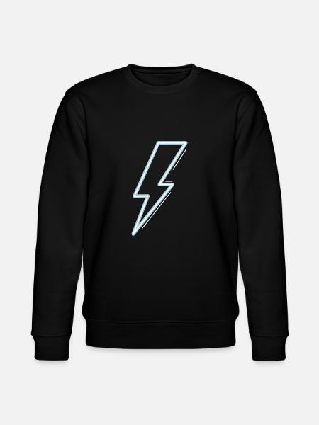 Neon blue flash light - Sweat bio CHANGER Stanley/Stella Unisexe - noir