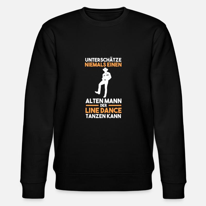 Line Dance Tänzer - Stanley/Stella Unisex Bio-Sweatshirt CHANGER  - Schwarz