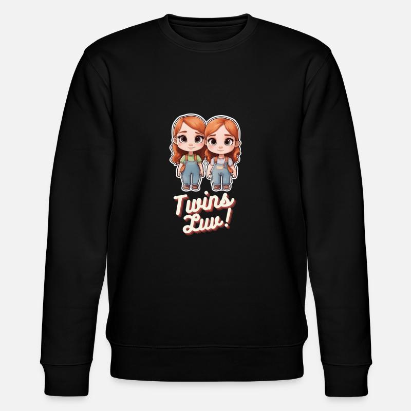 Twins Luv' illustration - Sweat bio CHANGER Stanley/Stella Unisexe - noir