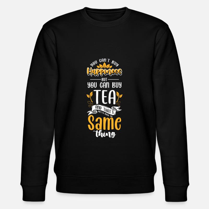 Tea drinker Grandma Winter - Stanley/Stella CHANGER Unisex Organic Sweatshirt - black
