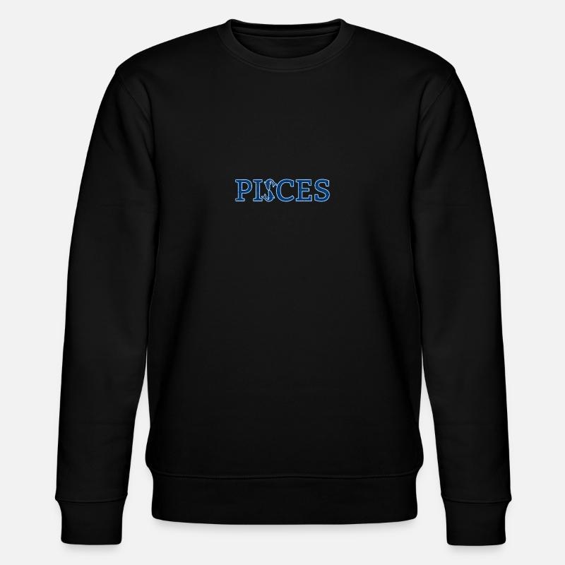 Sternzeichen Fische / Zodiac Pisces - Stanley/Stella Unisex Bio-Sweatshirt CHANGER  - Schwarz