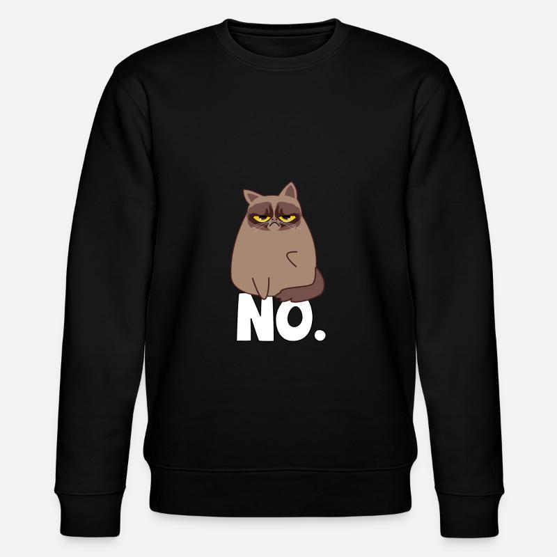 Grumpy Cat - Stanley/Stella Unisex Bio-Sweatshirt CHANGER  - Schwarz