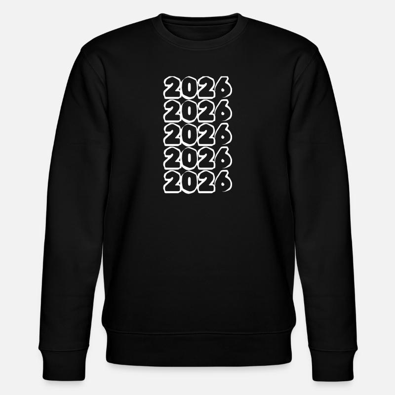 white 2026 - Stanley/Stella CHANGER Unisex Organic Sweatshirt - black