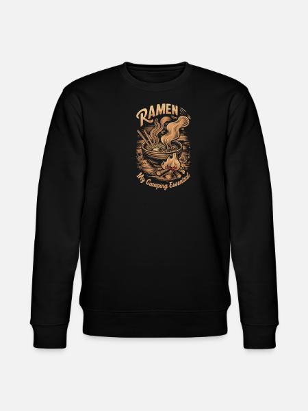 Camping Ramen Lovers - Stanley/Stella Unisex Bio-Sweatshirt CHANGER  - Schwarz