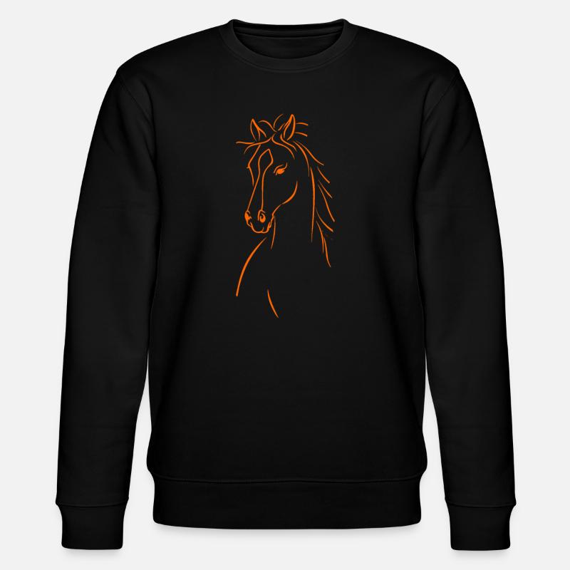 Silhouette de Cheval Élégant - Sweat bio CHANGER Stanley/Stella Unisexe - noir