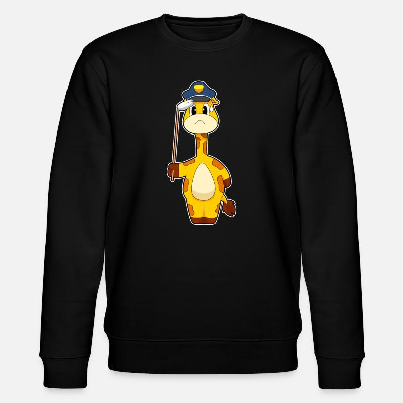 Giraffe Policier - Sweat bio CHANGER Stanley/Stella Unisexe - noir