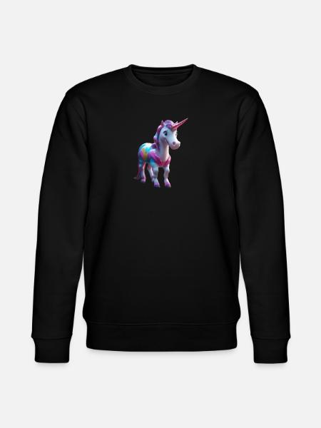 Rainbow Mane Unicorn Tee - Stanley/Stella Unisex Bio-Sweatshirt CHANGER - Schwarz