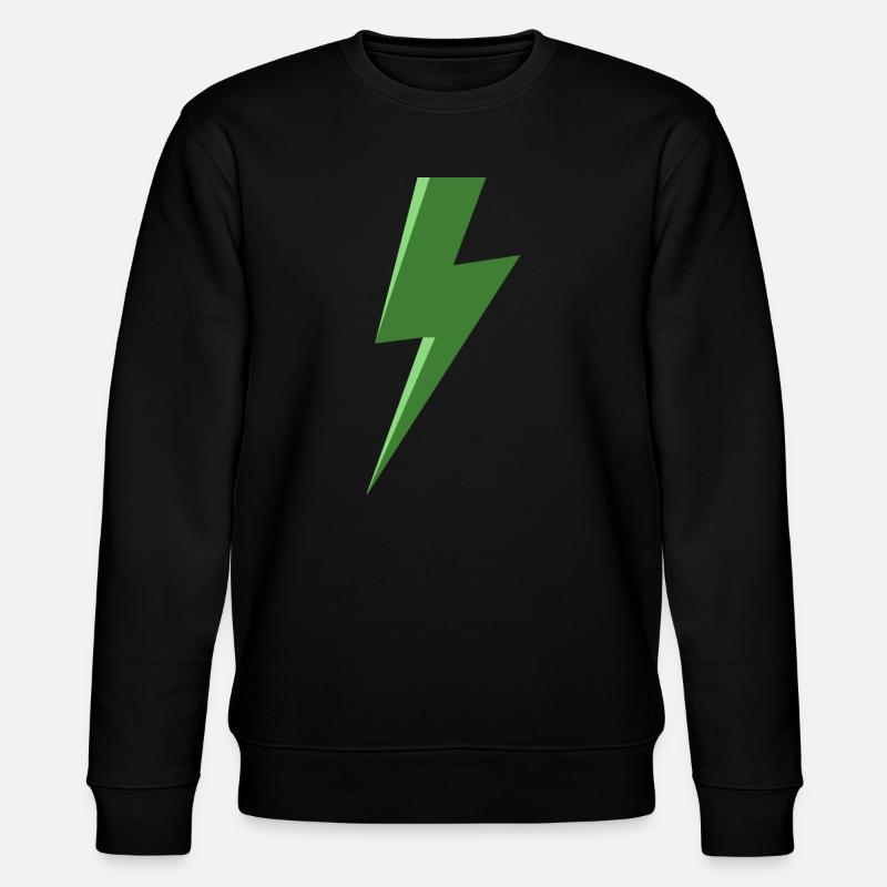 Eclair vert - Sweat bio CHANGER Stanley/Stella Unisexe - noir