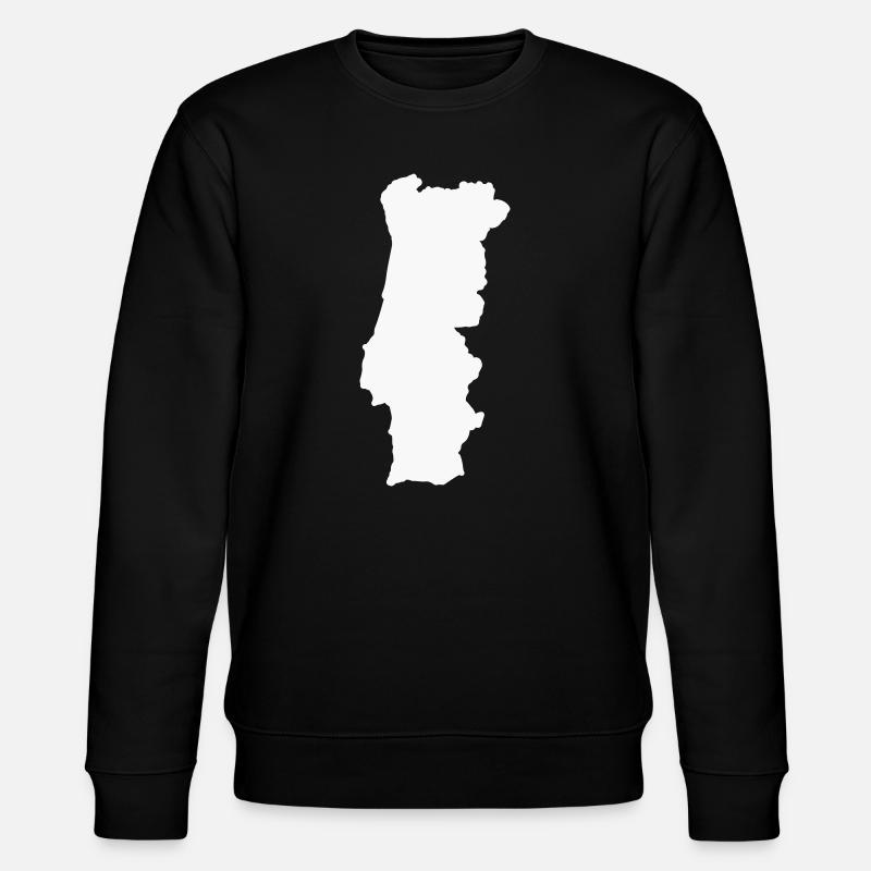 Geografische Kontur Silhouette - Stanley/Stella Unisex Bio-Sweatshirt CHANGER  - Schwarz