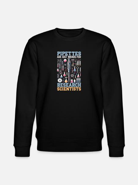 Funny lab technician biotechnologist - Stanley/Stella CHANGER Unisex Organic Sweatshirt - black
