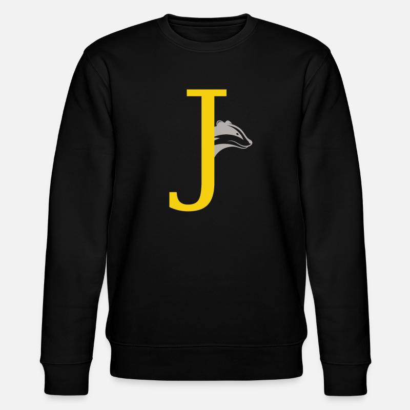 Buchstabe J - Stanley/Stella Unisex Bio-Sweatshirt CHANGER  - Schwarz
