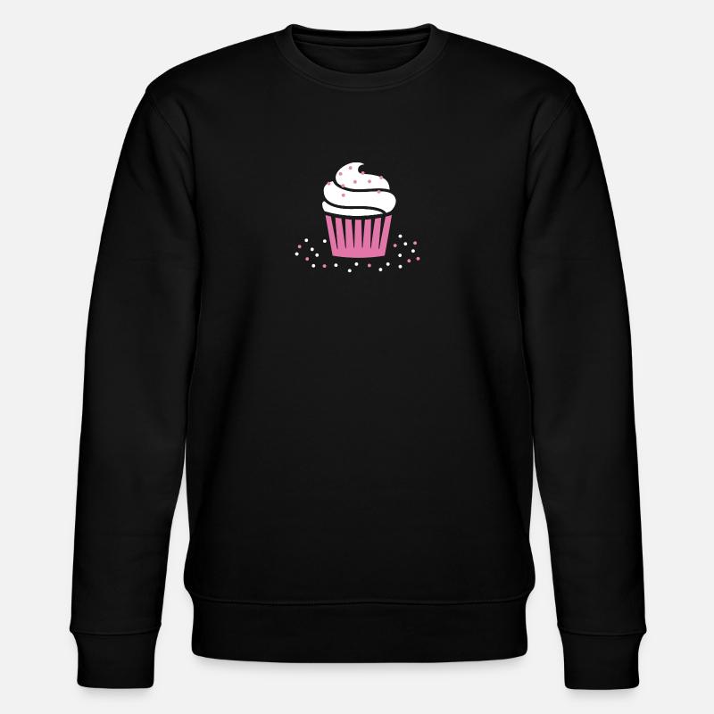 Rosa Cupcake - Stanley/Stella Unisex Bio-Sweatshirt CHANGER  - Schwarz