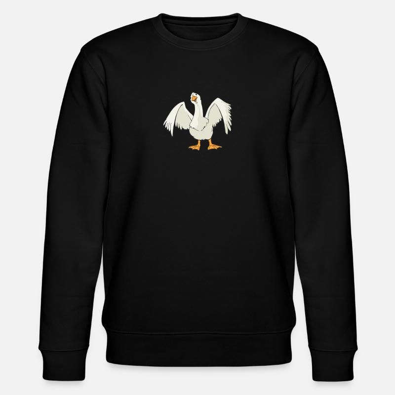 Goose comic - Stanley/Stella CHANGER Unisex Organic Sweatshirt - black
