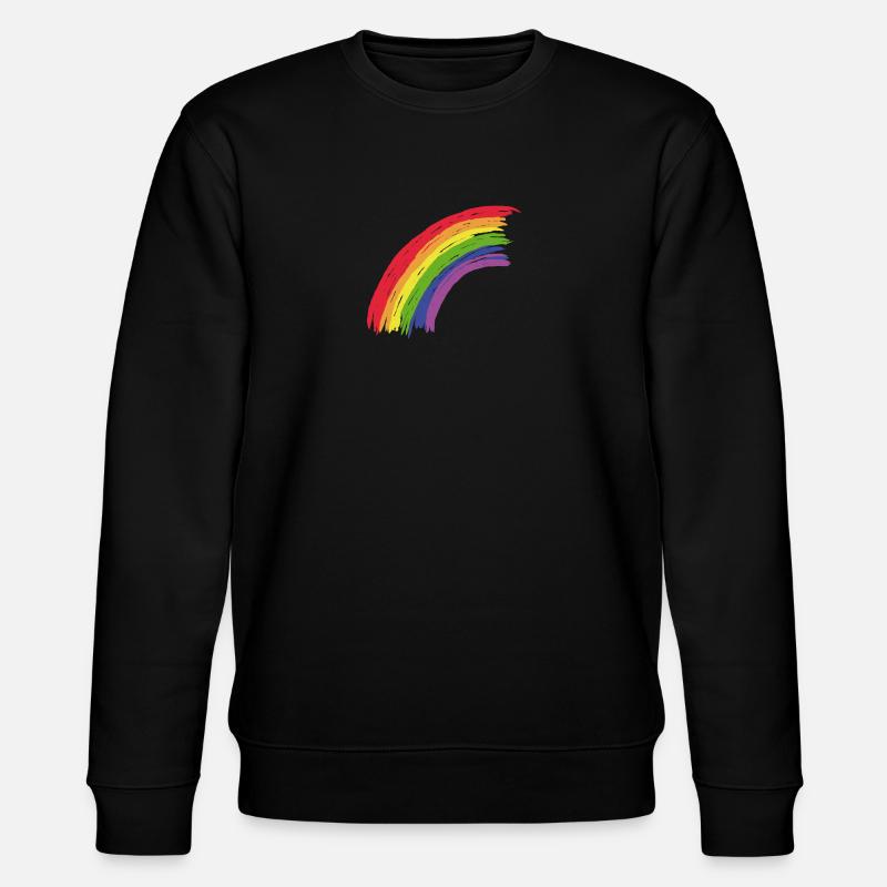 Regenbogen - Stanley/Stella Unisex Bio-Sweatshirt CHANGER  - Schwarz