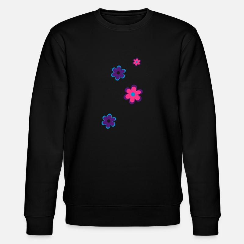 Blumen - Stanley/Stella Unisex Bio-Sweatshirt CHANGER  - Schwarz