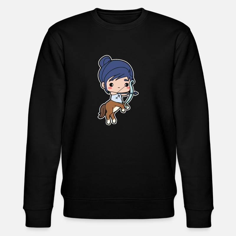 Schütze Sternzeichen - Stanley/Stella Unisex Bio-Sweatshirt CHANGER  - Schwarz