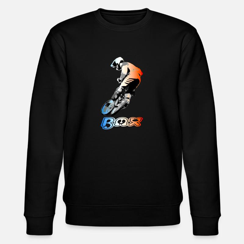 bmx race Frankreich - Stanley/Stella Unisex Bio-Sweatshirt CHANGER  - Schwarz