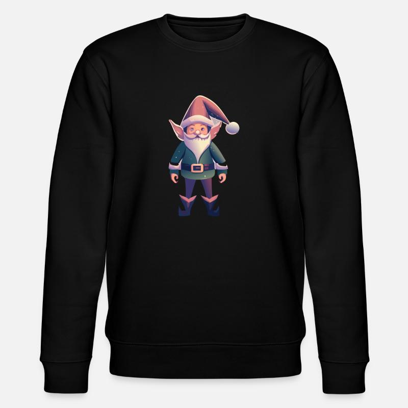 Weihnachts Elf - Stanley/Stella Unisex Bio-Sweatshirt CHANGER  - Schwarz