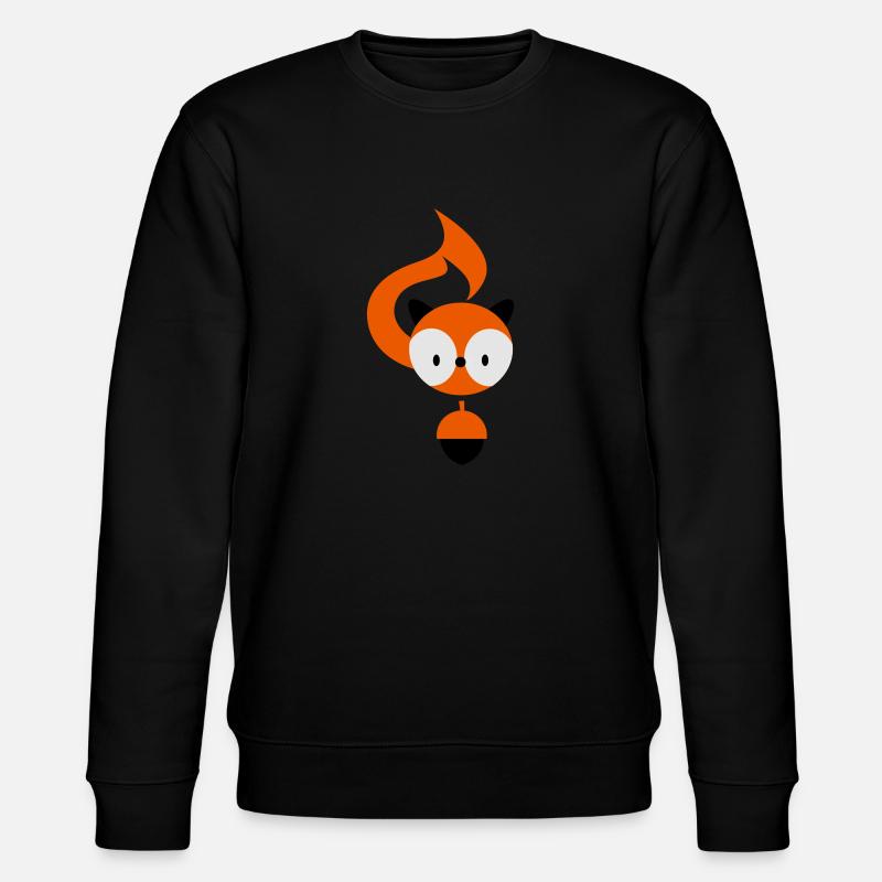 eichhoernchen_3f - Stanley/Stella Unisex Bio-Sweatshirt CHANGER  - Schwarz