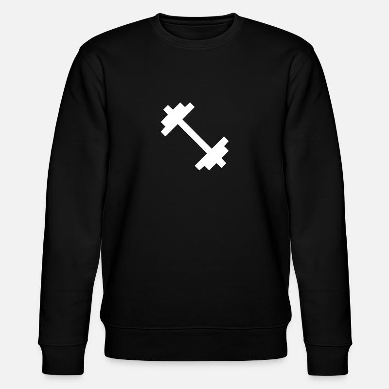 Haltère | Blanc | Idée de cadeau - Sweat bio CHANGER Stanley/Stella Unisexe - noir