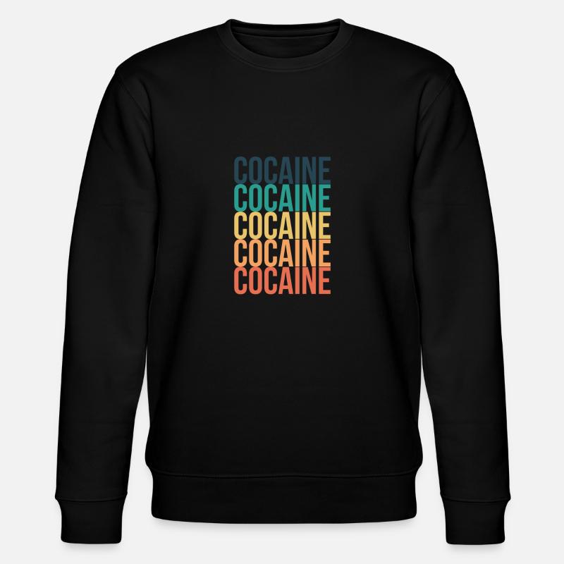 Kokain Droge Geschenk - Stanley/Stella Unisex Bio-Sweatshirt CHANGER  - Schwarz