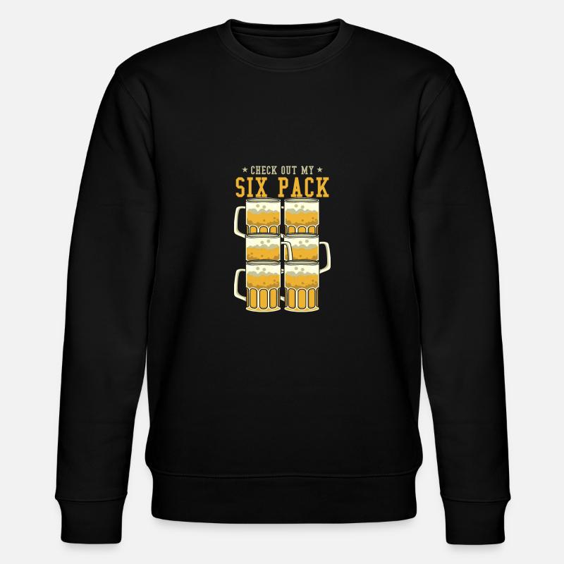 Beer Glasses Six Pack - Stanley/Stella Unisex Bio-Sweatshirt CHANGER  - Schwarz