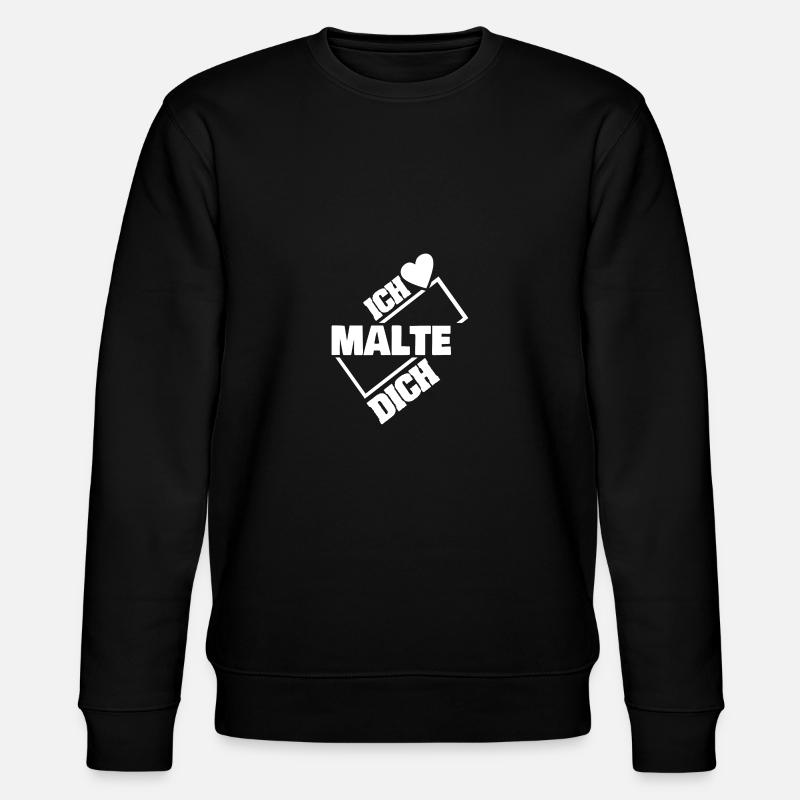 Liebe Malte - Stanley/Stella Unisex Bio-Sweatshirt CHANGER  - Schwarz