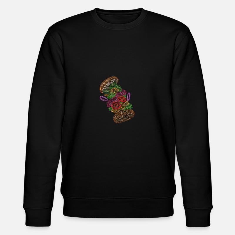 Le burger - Sweat bio CHANGER Stanley/Stella Unisexe - noir