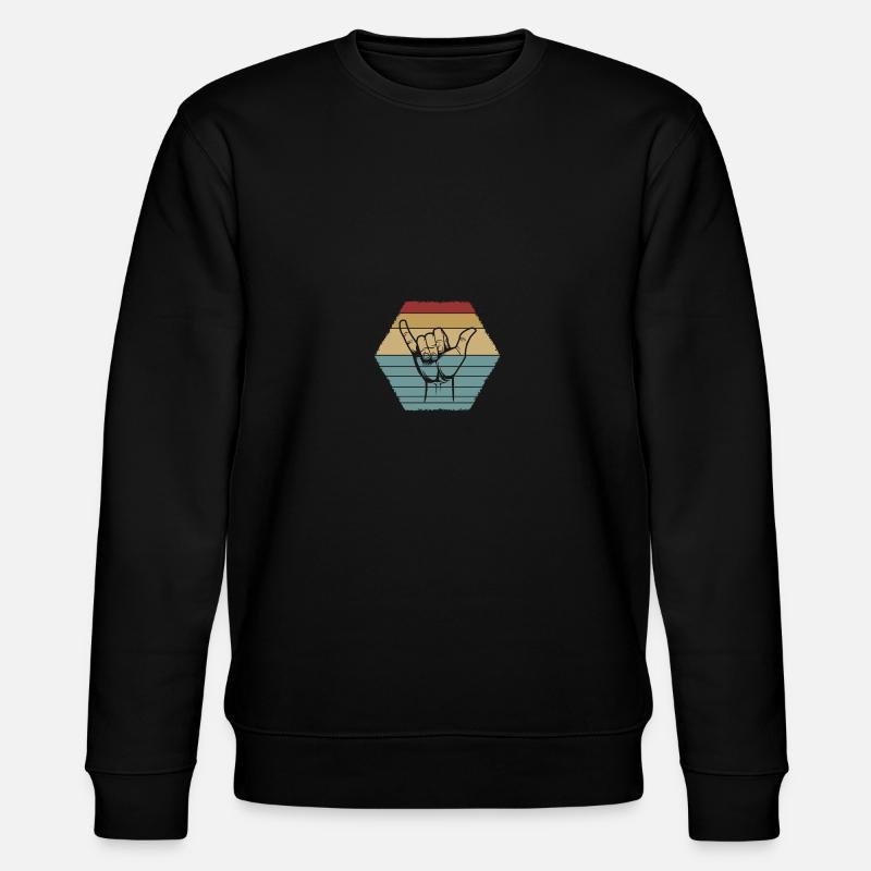 Surf shaka, surf design - Sweat bio CHANGER Stanley/Stella Unisexe - noir