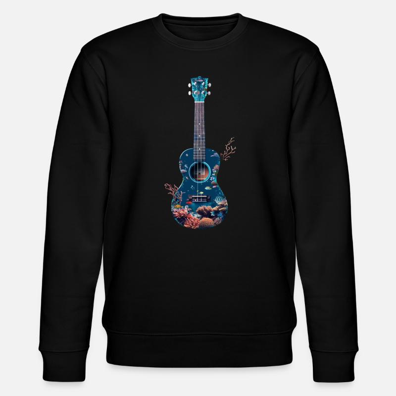 Fisch Ukulele - Stanley/Stella Unisex Bio-Sweatshirt CHANGER  - Schwarz
