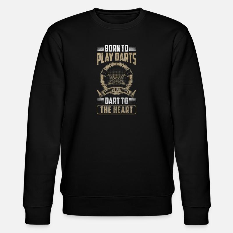 Darts Spaß Mann - Stanley/Stella Unisex Bio-Sweatshirt CHANGER  - Schwarz
