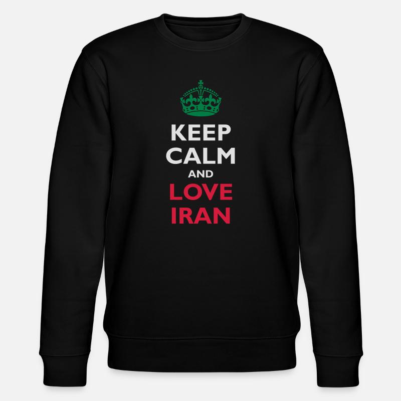 Keep Calm & Love Iran - Sweat bio CHANGER Stanley/Stella Unisexe - noir