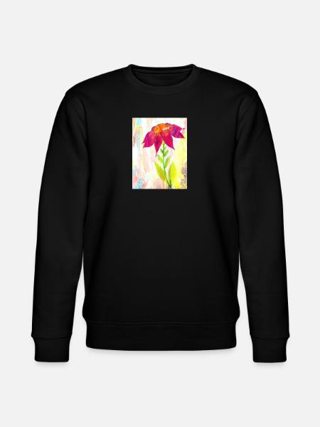 Une fleur - Sweat bio CHANGER Stanley/Stella Unisexe - noir