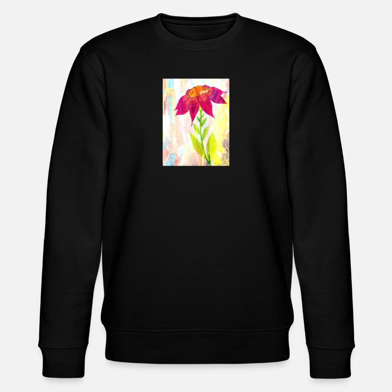 Une fleur - Sweat bio CHANGER Stanley/Stella Unisexe - noir