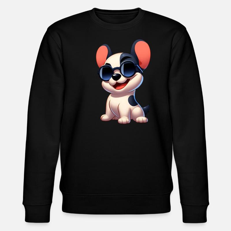 bouledogue français 6 - Sweat bio CHANGER Stanley/Stella Unisexe - noir