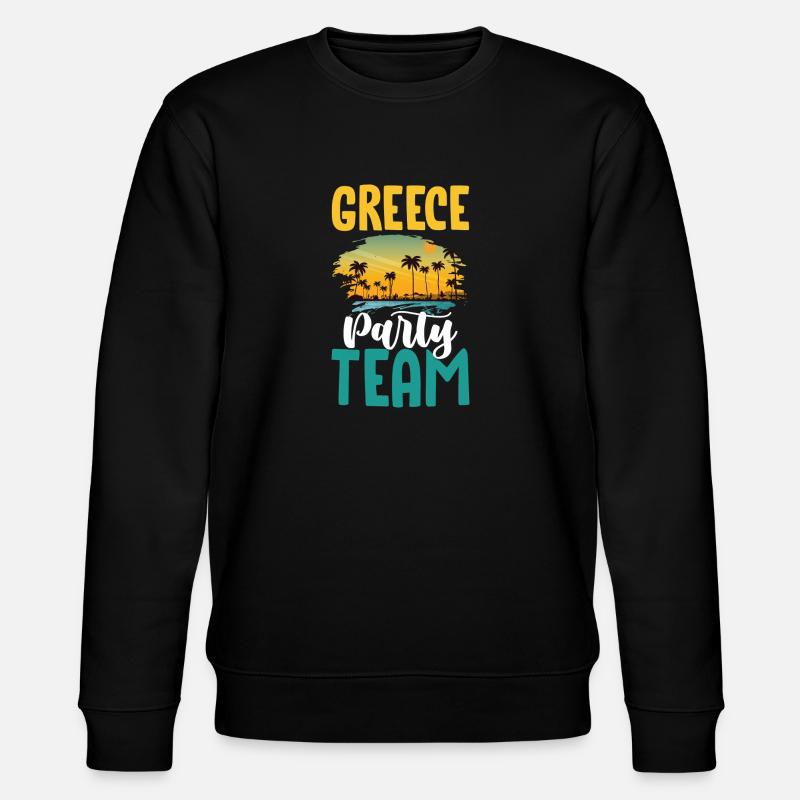 Greece Party Team - Stanley/Stella Unisex Bio-Sweatshirt CHANGER  - Schwarz