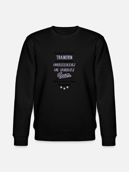 Beste Trainerin Shirt - Stanley/Stella Unisex Bio-Sweatshirt CHANGER - Schwarz