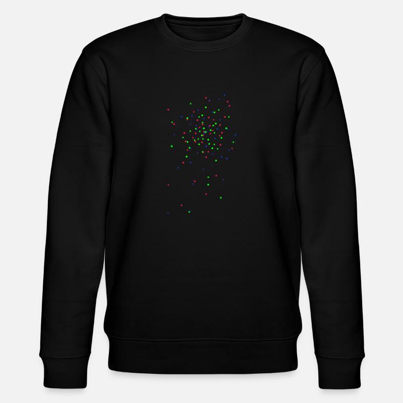 konfetti räppli flocken - Stanley/Stella Unisex Bio-Sweatshirt CHANGER  - Schwarz