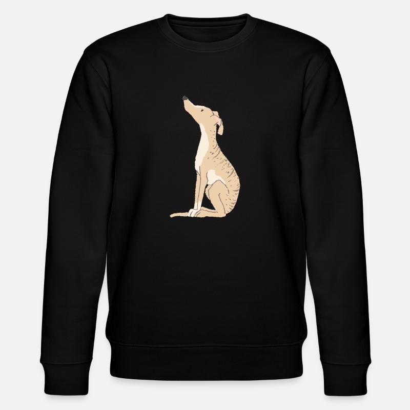 Brindle lévrier - Sweat bio CHANGER Stanley/Stella Unisexe - noir