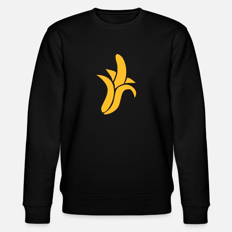 Banane - Stanley/Stella Unisex Bio-Sweatshirt CHANGER  - Schwarz