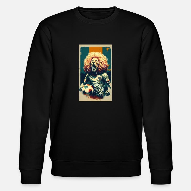 Löwe - Stanley/Stella Unisex Bio-Sweatshirt CHANGER  - Schwarz