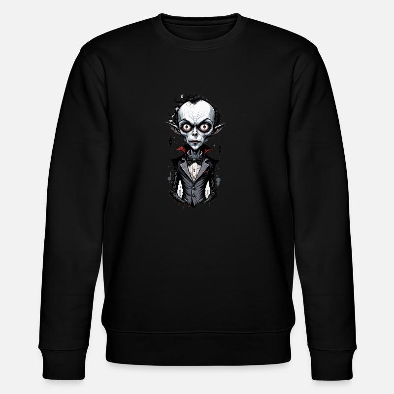Ein großköpfiger Vampir 8 - Stanley/Stella Unisex Bio-Sweatshirt CHANGER  - Schwarz
