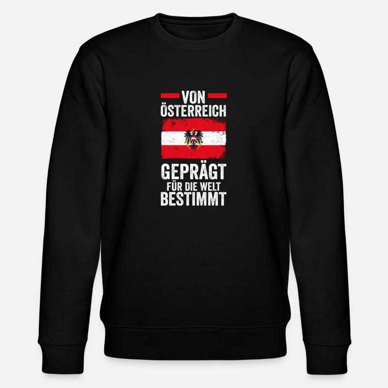 Austrians Austria - Stanley/Stella CHANGER Unisex Organic Sweatshirt - black