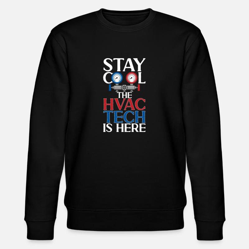 Heizung Klima Lüftung Techniker - Stanley/Stella Unisex Bio-Sweatshirt CHANGER  - Schwarz