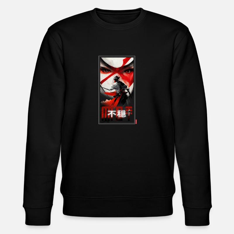 mot samurai anime - Stanley/Stella Unisex Bio-Sweatshirt CHANGER - Schwarz