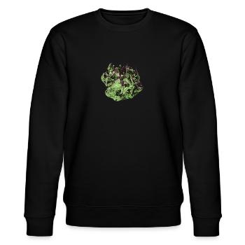 Abstract Ball - Stanley/Stella Unisex Bio-Sweatshirt CHANGER  - Schwarz - Vorne - Nik (191cm) & Marisol (170cm)