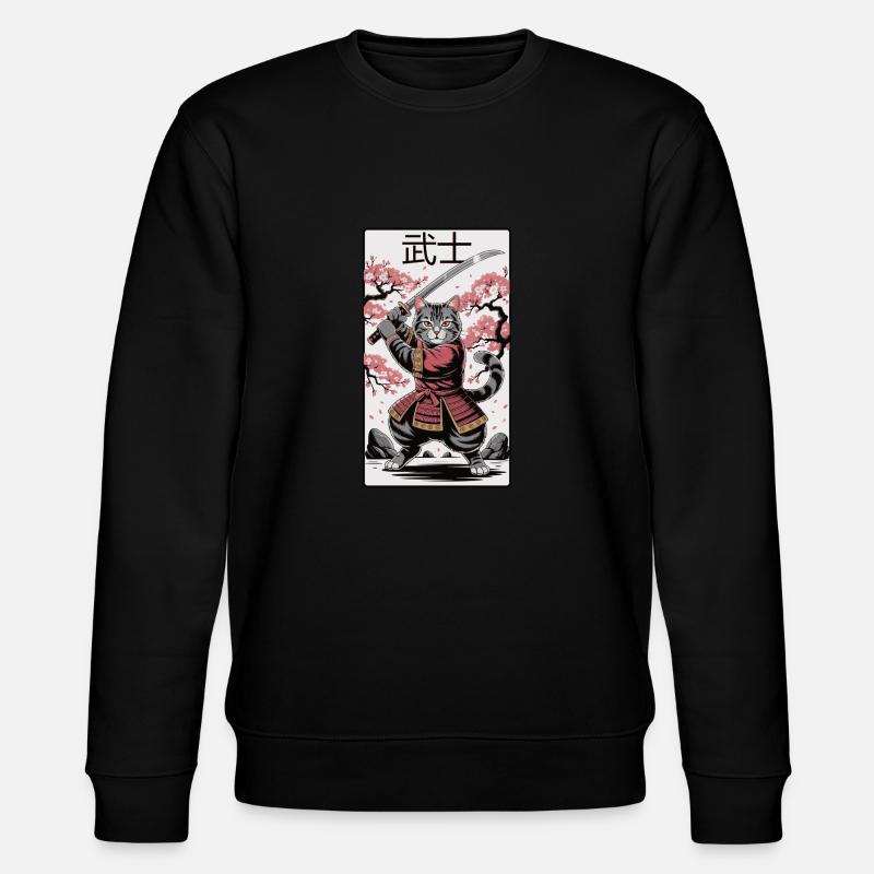 Chat guerrier – Puissance de l’anime - Sweat bio CHANGER Stanley/Stella Unisexe - noir