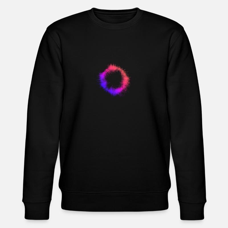 Bunte Licht-Wolle - Stanley/Stella Unisex Bio-Sweatshirt CHANGER  - Schwarz