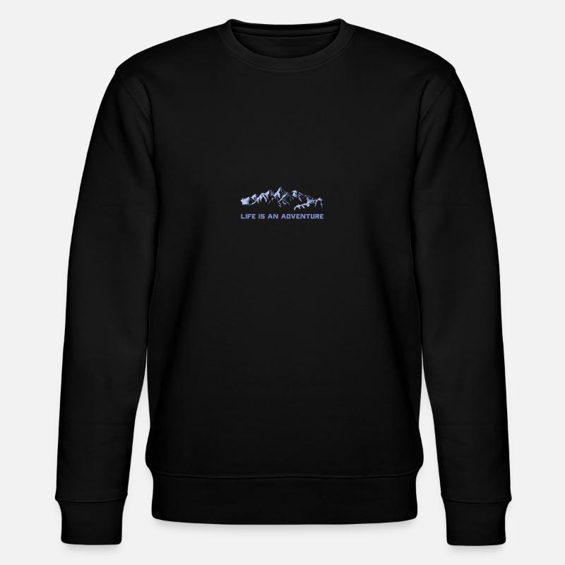 Berge - Stanley/Stella Unisex Bio-Sweatshirt CHANGER  - Schwarz