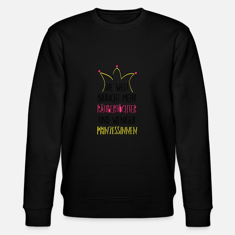 Räubertöchter - Stanley/Stella Unisex Bio-Sweatshirt CHANGER  - Schwarz